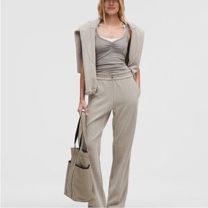 Lululemon Softstreme High Rise Pants Warm Ash Grey 6